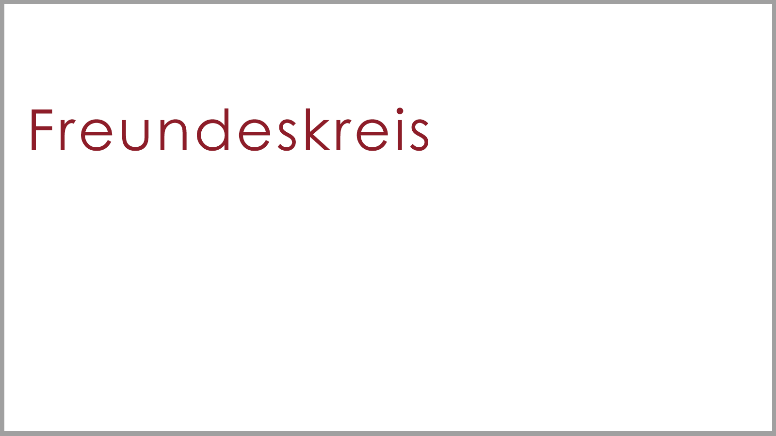 Teaser Freundeskreis